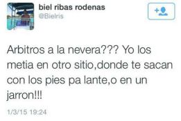 "¿Árbitro a la nevera? Yo lo metía en otro sitio..."