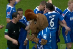 El árbitro expulsó a la mascota de Hoffenheim