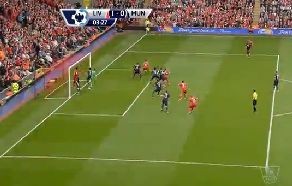 El gol del Liverpool al Mancheter United…  ¿entrada indebida?