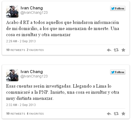 El árbitro peruano Iván Chang denuncia amenazas de muerte