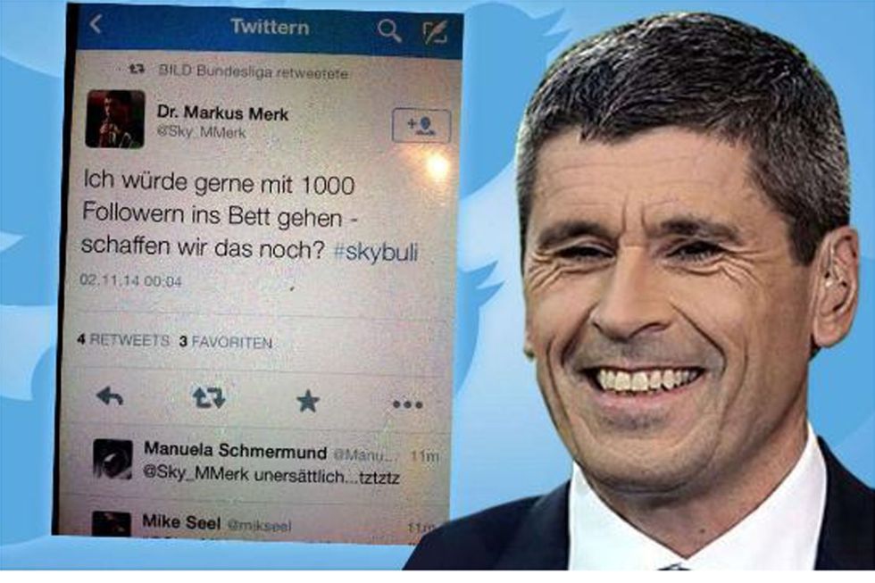 Markus Merk la lía en twitter para captar seguidores