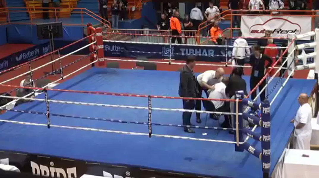 Una salvaje agresión a un árbitro de boxeo en Croacia