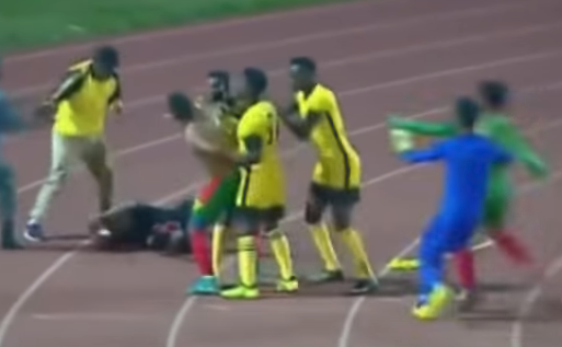 La Liga etíope se suspende después de esta agresión al árbitro